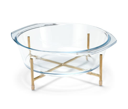 Tchibo - Skleněná zapékací mísa s podstavcem