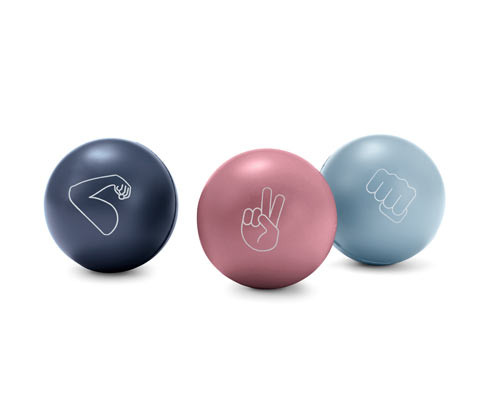 Tchibo - Antistresové míčky - barva: modrá