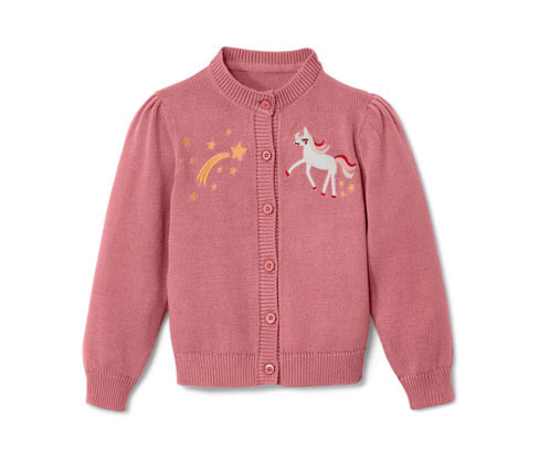 Tchibo - Dětský pletený kabátek - pro dívky - vel. 86/92 - barva: růžová