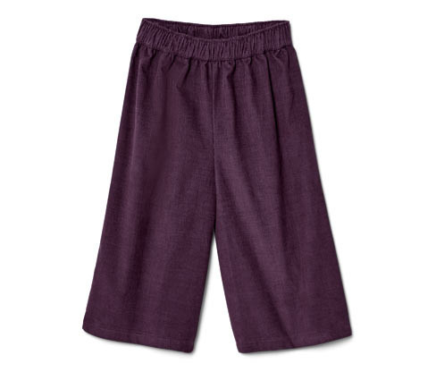 Tchibo - Dětské kalhoty culotte - pro dívky - vel. 86/92 - barva: fialová