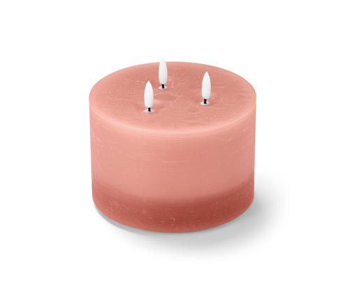 Tchibo - LED svíce z pravého vosku –⁠⁠⁠ XL - barva: růžová