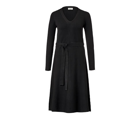 Tchibo - Úpletové šaty - pro ženy - vel. S 36/38 - barva: černá