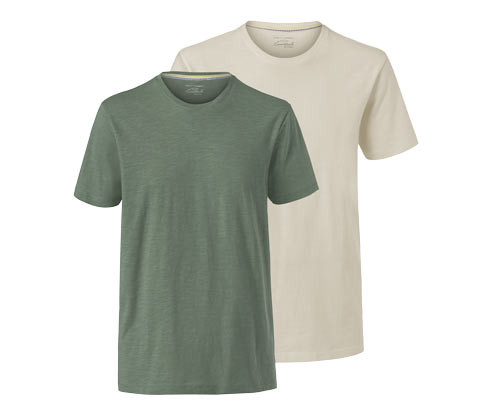 Tchibo - Trika s kulatým výstřihem - pro muže - vel. M 48/50 - barva: bílá