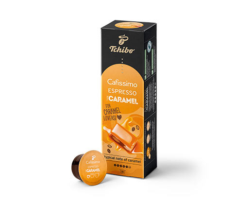 Tchibo - Espresso Caramel – 10 kapslí - Intenzita: 5/6