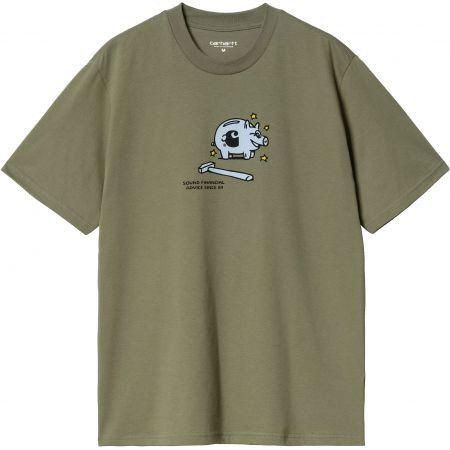 Triko Carhartt Wip Piggybank S/S - Zelená - L