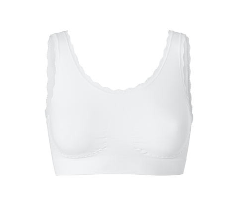 Tchibo - Bezešvá podprsenka - pro ženy - vel. S 36/38 - barva: bílá