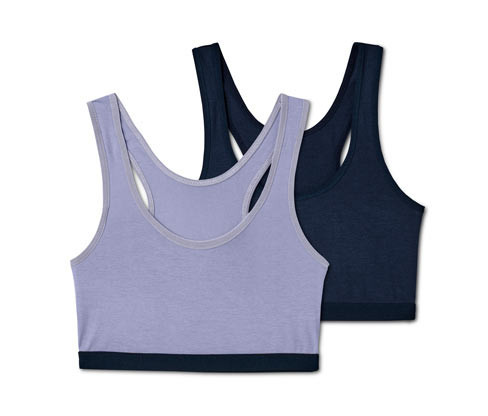 Tchibo - Dívčí podprsenky - pro dívky - vel. 134/140 - barva: modrá