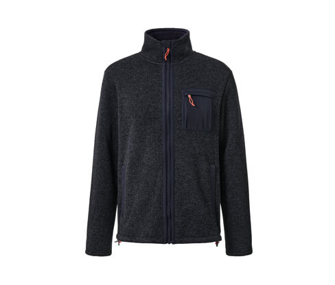 Tchibo - Termobunda z pleteného fleecu - pro muže - vel. S 44/46 - barva: modrá