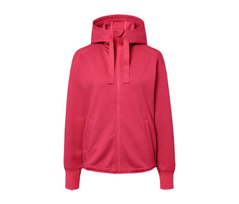 Tchibo - Mikina s kapucí - pro ženy - vel. XS 32/34 - barva: červená