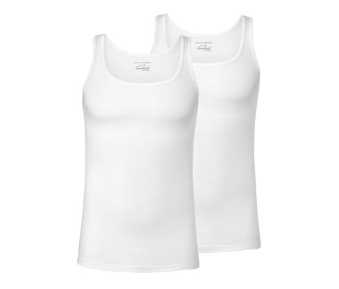 Tchibo - Nátělníky z kvalitní - pro muže - vel. S/4 - barva: bílá