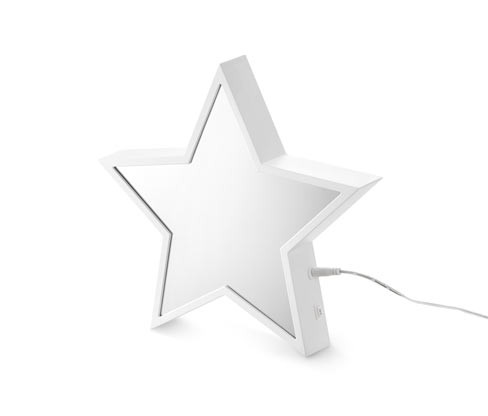 Tchibo - Hvězda s LED - barva: bílá