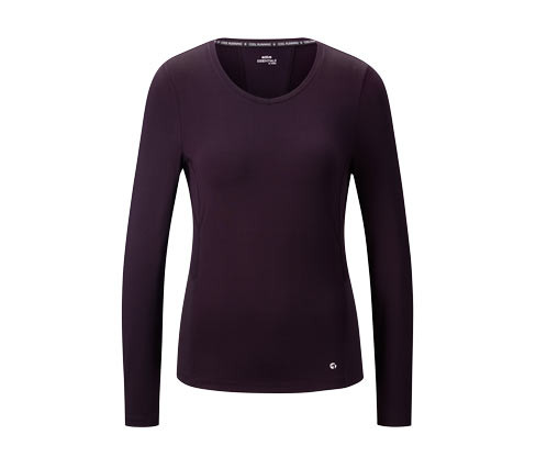 Tchibo - Funkční triko s dlouhým rukávem - pro ženy - vel. XS 32/34 - barva: fialová