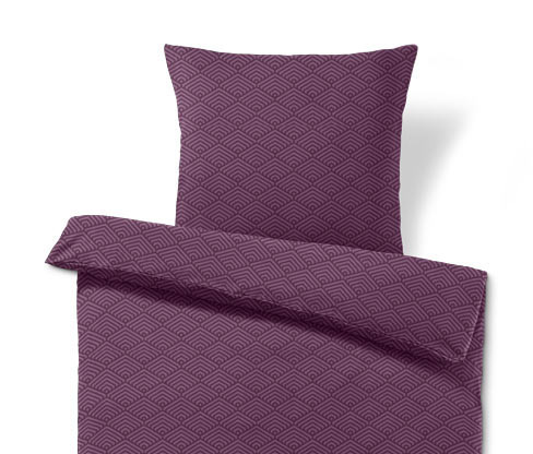 Tchibo - Povlečení z biberu - barva: fialová