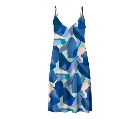 Tchibo - Noční košile na ramínka - pro ženy - vel. S 36/38 - barva: modrá