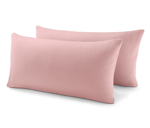 Tchibo - Žerzejové povlaky na polštář - barva: růžová