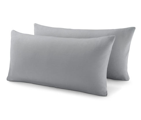 Tchibo - Žerzejové povlaky na polštář - barva: šedá