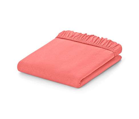 Tchibo - Žerzejové napínací prostěradlo - barva: růžová