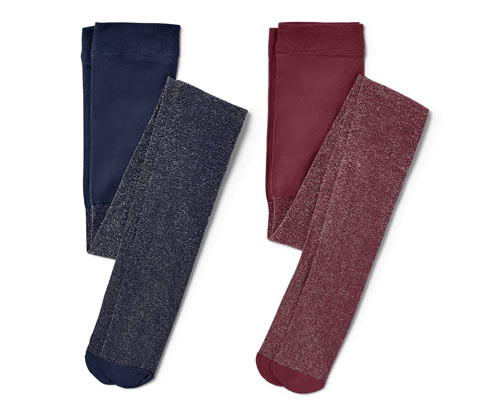 Tchibo - Dětské punčocháče - pro dívky - vel. 86/92 - barva: modrá