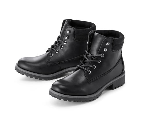 Tchibo - Kožené boty - pro ženy - vel. 37 - barva: černá