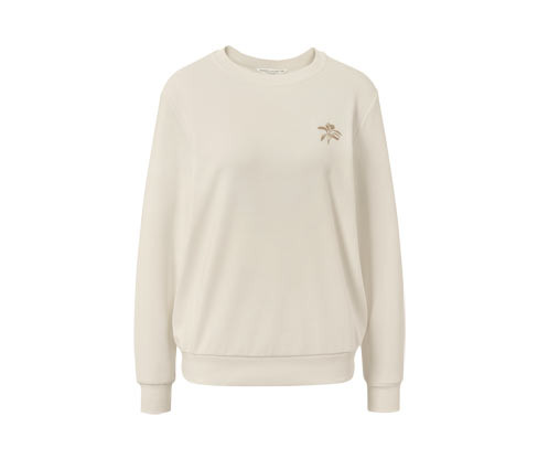 Tchibo - Mikina s výšivkou - pro ženy - vel. S 36/38 - barva: bílá