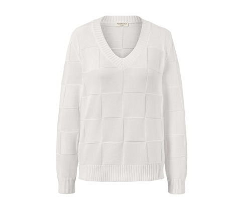 Tchibo - Svetr s kostkovanou strukturou - pro ženy - vel. XS 32/34 - barva: modrá