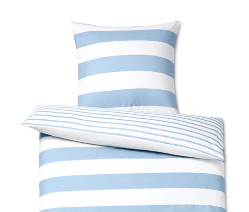 Tchibo - Povlečení z mikrovlákna - barva: modrá