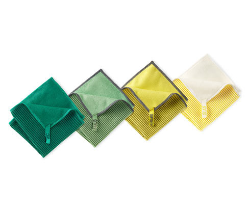 Tchibo - Univerzální čisticí hadříky - barva: zelená