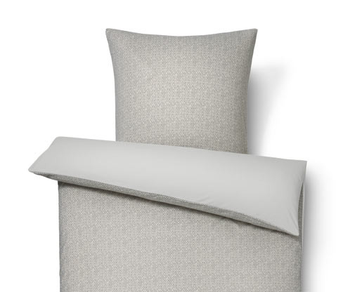 Tchibo - Povlečení ze zimního žerzeje - barva: bílá