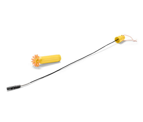 Tchibo - Kartáč na čištění odpadů 2 v 1 - barva: černá