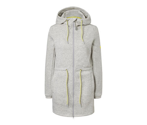 Tchibo - Kabát z teplákoviny - pro ženy - vel. XS 32/34 - barva: šedá
