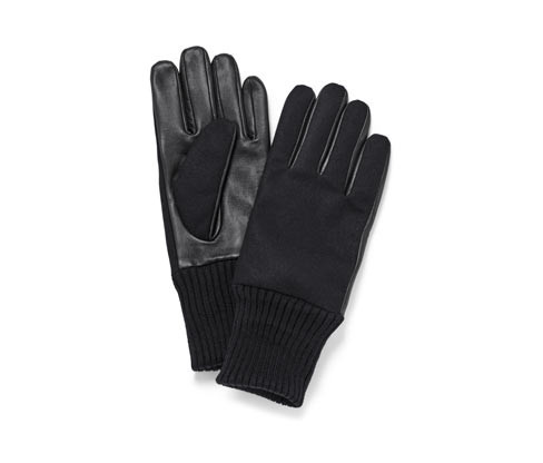 Tchibo - Kožené rukavice - pro muže - vel. 8,5 - barva: černá