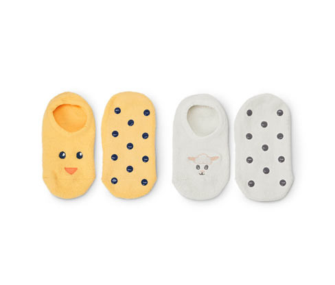 Tchibo - Ponožkové papuče - pro ženy - vel. 27-30 - barva: bílá