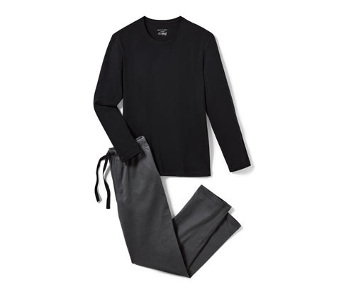 Tchibo - Pyžamo - pro muže - vel. S 44/46 - barva: černá/s potiskem