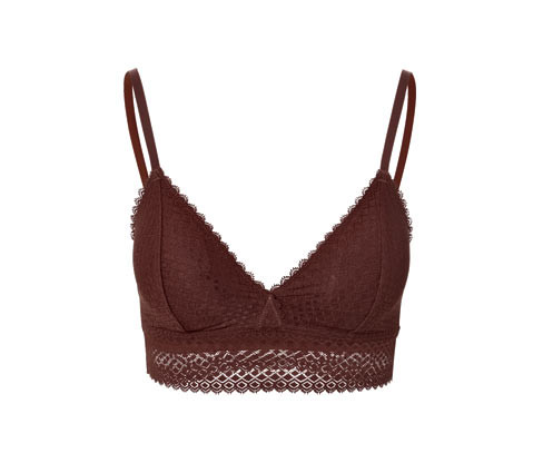 Tchibo - Krajková podprsenka - pro ženy - vel. 75A - barva: hnědá
