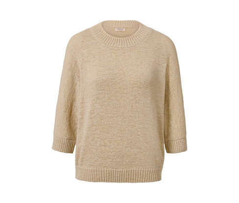 Tchibo - Letní pletený svetr z páskové příze - pro ženy - vel. S 36/38 - barva: béžová