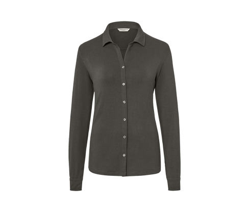 Tchibo - Halenkové triko s knoflíkovou légou - pro ženy - vel. S 36/38 - barva: šedá