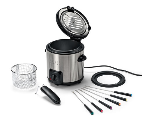 Tchibo - Mini fritéza a fondue - barva: černá