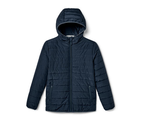 Tchibo - Dětská prošívaná bunda - pro ženy - vel. 110/116 - barva: modrá