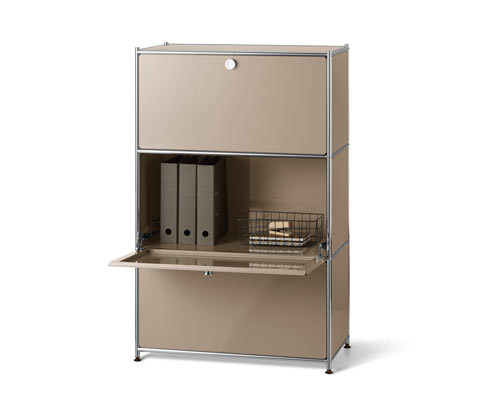 Tchibo - Kovový regál »Cn3« se 3 výklopnými dvířky