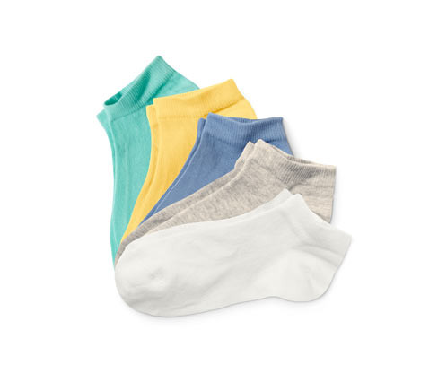 Tchibo - Krátké ponožky z biobavlny - pro ženy - vel. 31-34 - barva: modrá