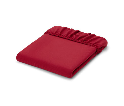 Tchibo - Napínací prostěradlo z mikroflanelu - barva: červená