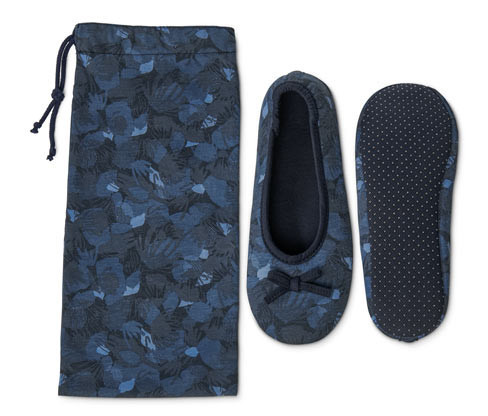 Tchibo - Domácí baleríny - pro ženy - vel. 36-37 - barva: modrá