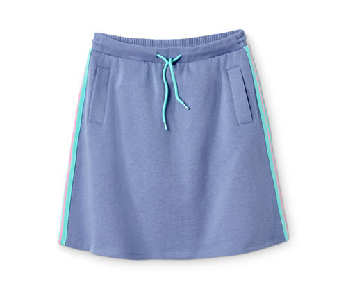 Tchibo - Sukně z teplákoviny s recyklovaným polyesterem - pro dívky - vel. 122/128 - barva: modrá