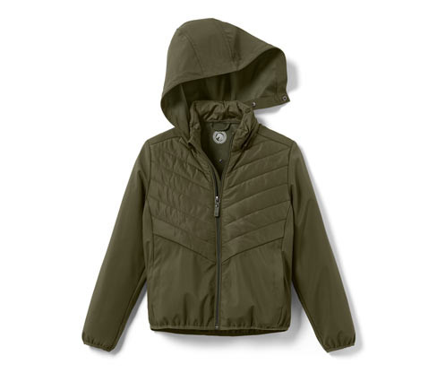 Tchibo - Dětská jezdecká bunda - pro dívky - vel. 110/116 - barva: zelená