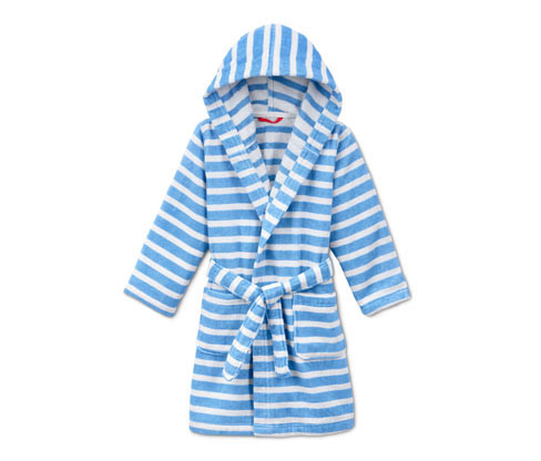 Tchibo - Dětský župan - pro ženy - vel. 122/128 - barva: bílá/s proužky