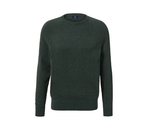 Tchibo - Svetr s kulatým výstřihem - pro muže - vel. S 44/46 - barva: zelená
