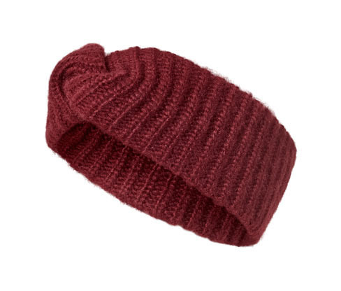 Tchibo - Čelenka s vlnou - barva: červená