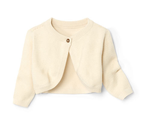 Tchibo - Dětské pletené bolerko - pro miminko - vel. 62/68 - barva: béžová