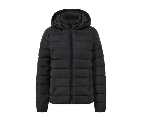 Tchibo - Prošívaná bunda s kapucí - pro ženy - vel. 36 - barva: černá