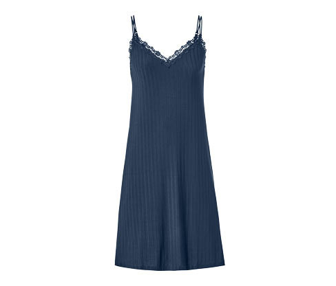 Tchibo - Noční košile na ramínka - pro ženy - vel. XS 32/34 - barva: modrá